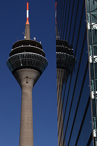 Stadttor und Fernsehturm in Düsseldorf